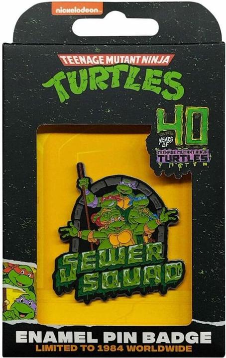 Actual product image Fanattik Teenage Mutant Ninja Turtles pin badge 40th Anniversary Limited Edition