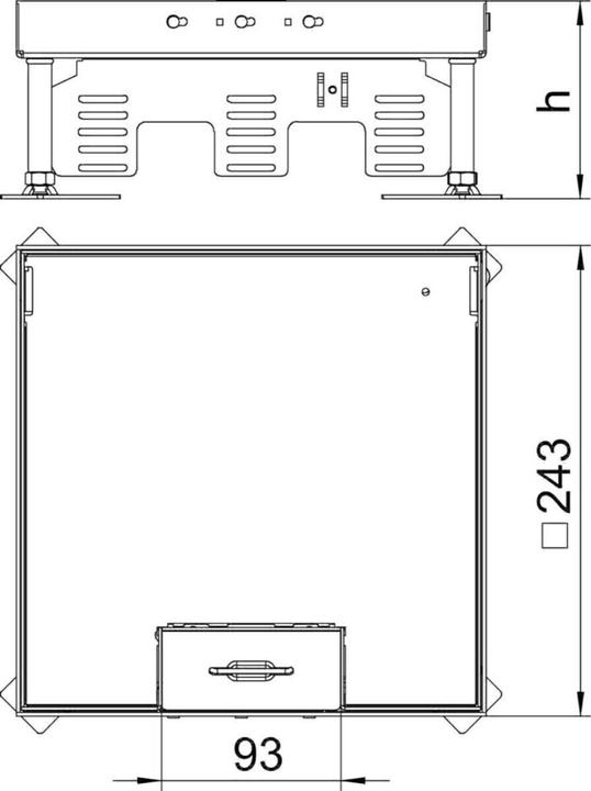 Immagine prodotto OBO Bettermann OBO RKSN2 9 VS 20 Cassetta quadrata con uscita cavo 242 (Set)
