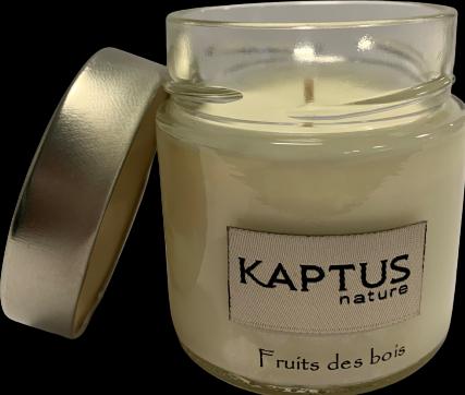 Actual product image Kaptus Nature Candle made from soya wax - Timeless - Forest fruits
