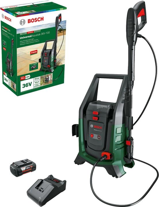 Productafbeelding Bosch Home & Garden BOSCH UniverseleAquatak 36V-100 snoerloze hogedrukreiniger (Oplaadbare batterij)