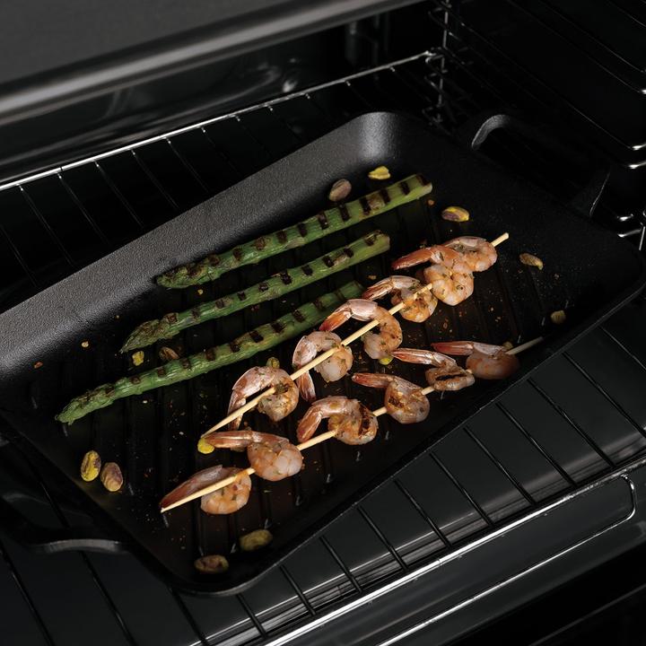 Actual product image BerlingerHaus Grillplatte aus Gusseisen mit Griffen, rechteckig, 33 x 22 cm