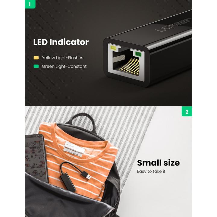 Produktbild Ugreen CR111 (USB 3.0, RJ45 (1x))