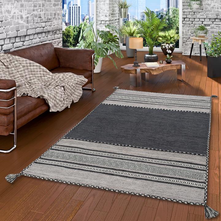 Produktbild Pergamon Natur Teppich Kelim Navarro (70 x 140 cm)