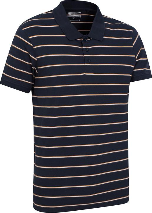 Actual product image Mountain Warehouse Mens Wren Stripe Cotton Polo Shirt (S)