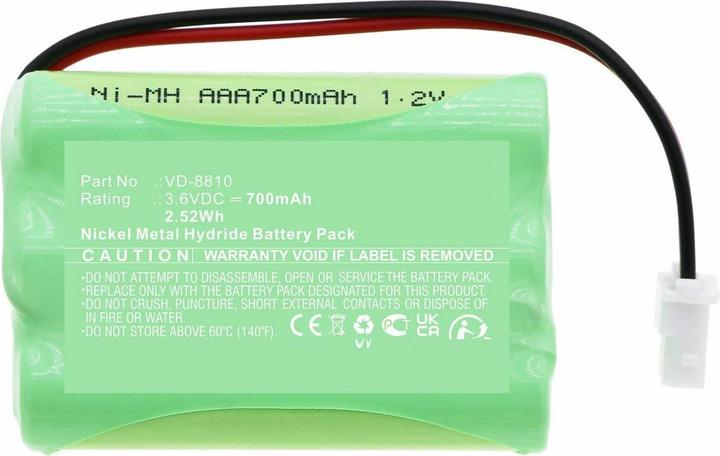 CoreParts Pile pour interphone Optex (3.60 V, 700 mAh)