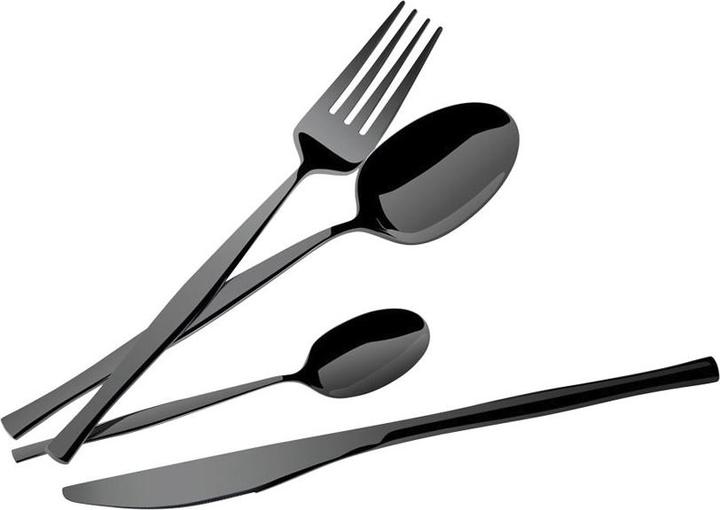 Immagine prodotto BerlingerHaus Haus 24-teiliges Besteck-Set Matte Black Collection (24 Pezzo/i, Set di posate)