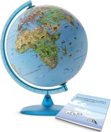 Tecnodidattica Mappamondo Safari - 25Cm - Base Azzurra (25 cm)