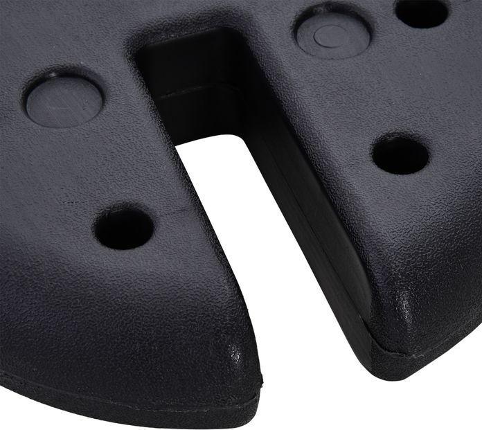 Actual product image Swisshandel24 4 pcs. Pavilion stand weight Party tent Pavilion weight fillable up to 5 kg HDPE plastic Weak (6 cm, 25 cm)