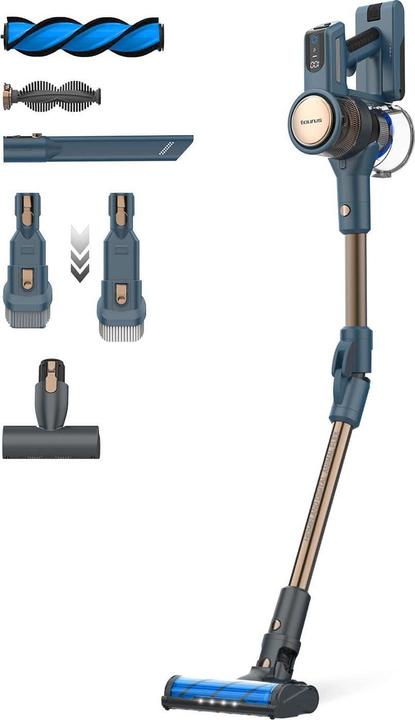 Image du produit Taurus HOMELAND DIGITAL ANIMAL FLEX Aspirateur à main Noir Bleu Or Sans sac