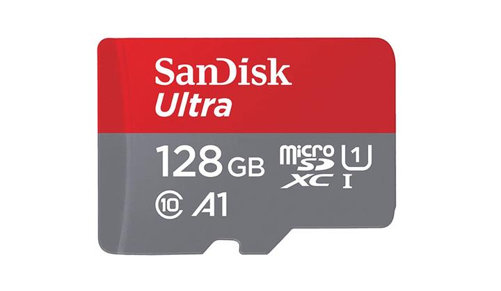Actual product image SanDisk Ultra microSDXC /s+SD Adapter (128 GB, microSDXC, U1, UHS-I)