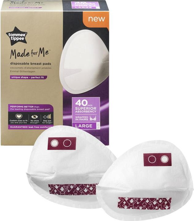 Immagine prodotto Tommee Tippee Imbottiture in reggiseno, L, bianco, 40 pezzi, 423635 (40 x)