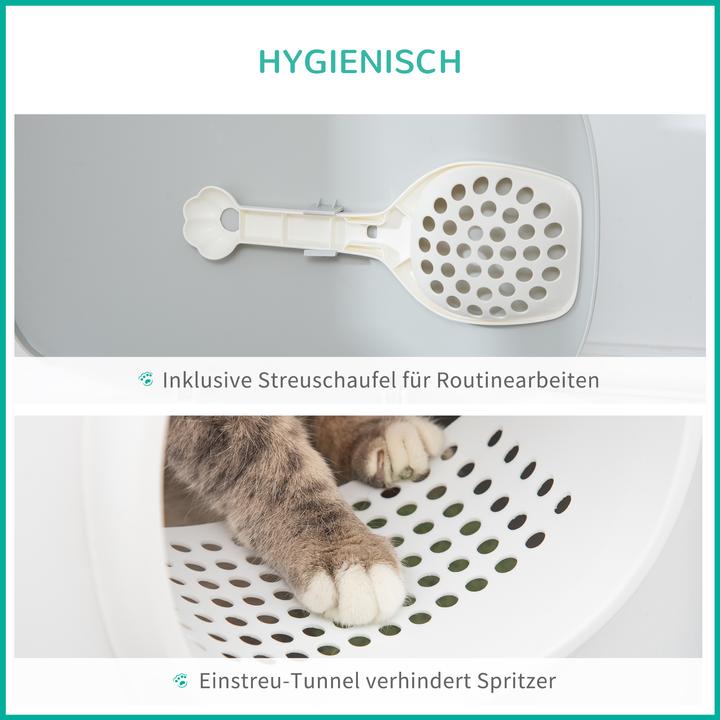 Immagine prodotto PawHut Lettiera per gatti dal design compatto (Lettiera per gatti chiusa)