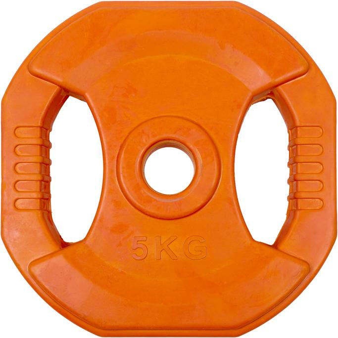Immagine prodotto Gladiatorfit Disco di peso in gomma con maniglie (1 x 5 kg)