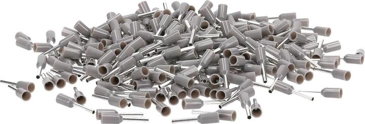 Immagine prodotto Kalitec 500 pezzi Ghiere Cembre isolate da 0,75 mm2 8 mm di lunghezza grigie PKD7508 I Qualità industriale