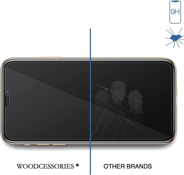 Actual product image Woodcessories Premium Glass 3D (1 Piece, Apple iPhone X)