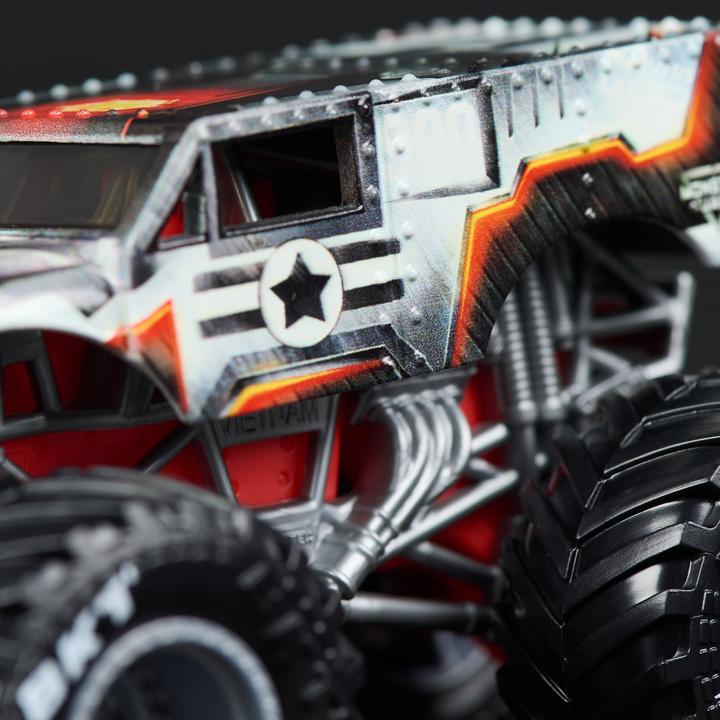 Actual product image Monster Jam Marvel Iron Man Vs. War Machine