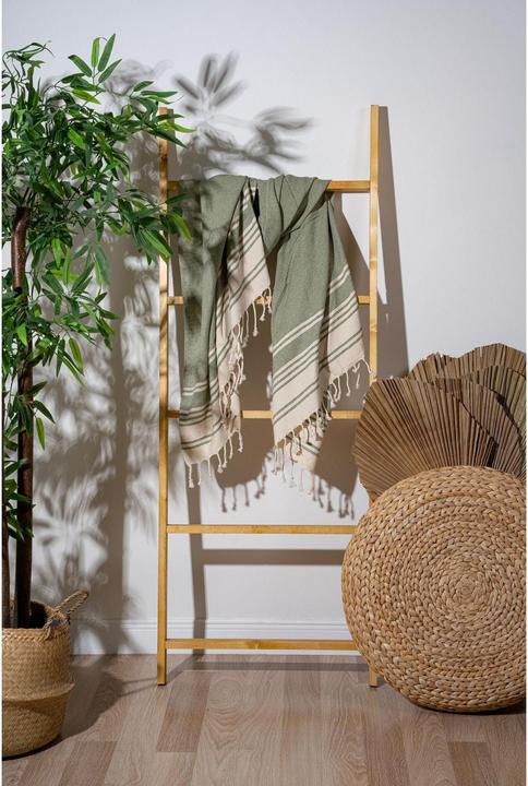Actual product image Foutastic Strandtuch New Diamond Dark Green, Schnelltrocknend: Ja (90 x 170 cm)