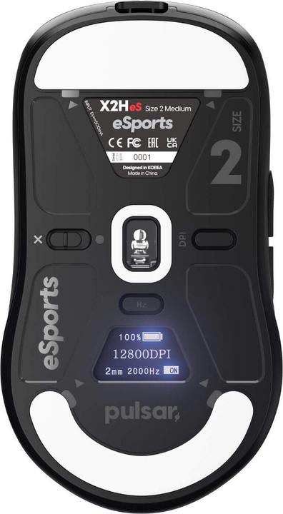 Produktbild Pulsar Gaming Gears X2H eS - Medium Size 2 (Kabellos, Kabelgebunden)