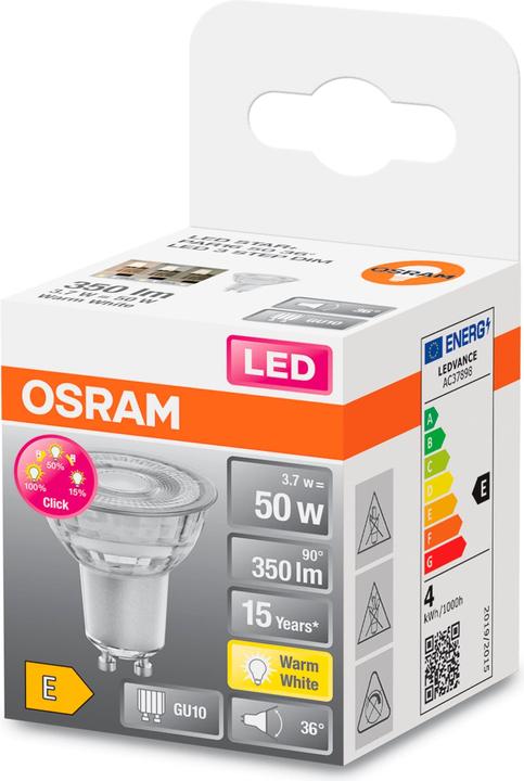 Image du produit Osram Star+ Three Step Dim Par16 (GU10, 3.70 W, 350 lm, 1 x, F)