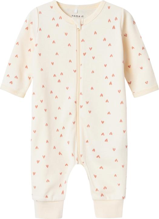Name it Nbfnightsuit Zip Buttercream Hearts Noos