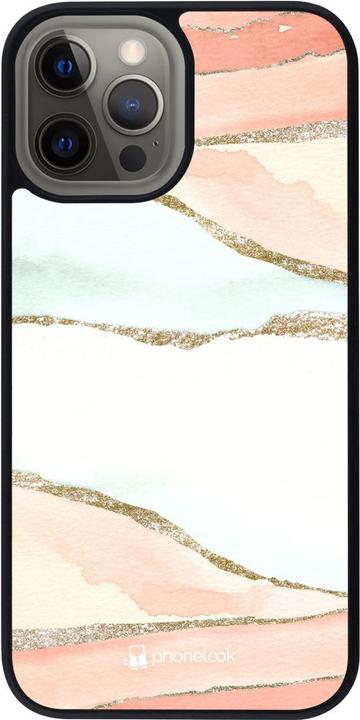 Actual product image PhoneLook Cover Silicone Black Shimmering Orange (Apple iPhone 12 Pro Max)