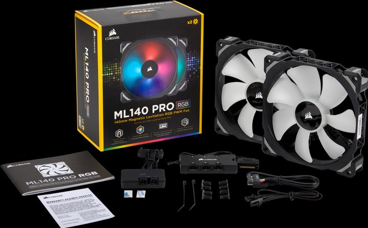 Produktbild Corsair ML140 PRO RGB 2er (140 mm, 2 x)
