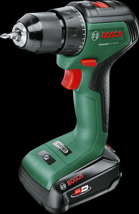 1x Schraub, 1x Akkuschrauber UniversalDrill 18V-60