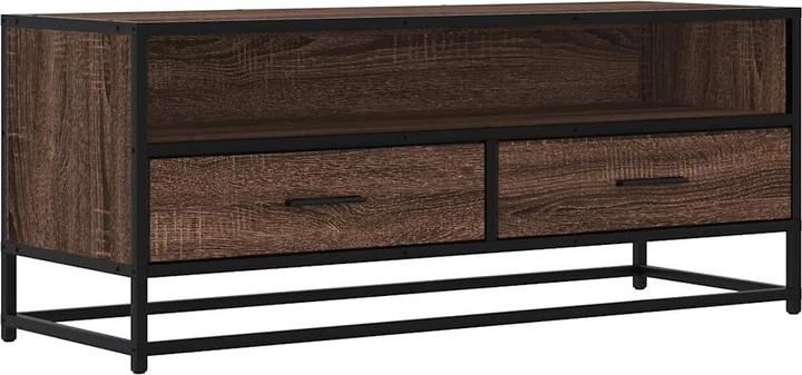 Image du produit VidaXL Meuble TV Lowboard Meuble TV Table de télévision brun imitation chêne (100 x 34.5 x 40 cm)