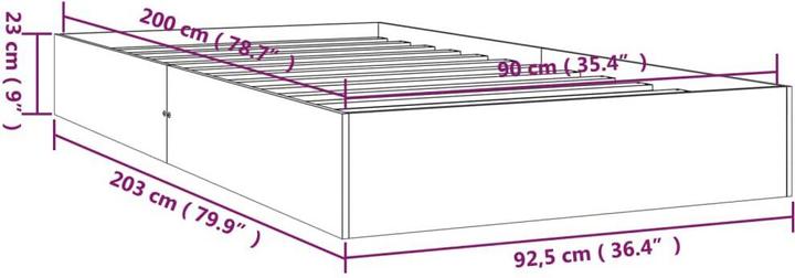 Actual product image VidaXL Kelvin (90 x 200 cm)