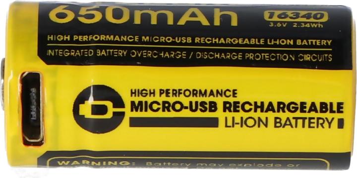 Image du produit Nitecore Li-Ion Akku Typ 16340 - 650mAH - NL1665R