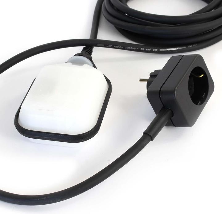 Actual product image XPOtool Wiltec Aquastop Float Switch for Filling Ponds 5m Cable Overflow Protection Regulating Water Level