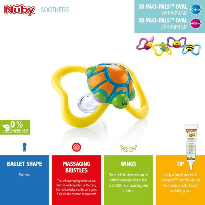 Image du produit Nuby Paci-Pals (1 x, 6 - 36 M.)