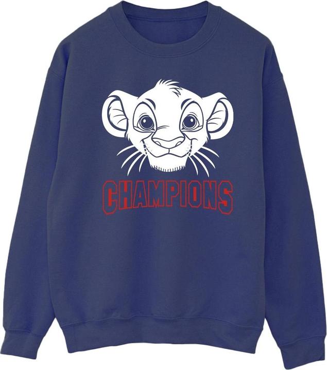 Actual product image Disney Mens The Lion King Simba Face Champion Sweatshirt (XXL)