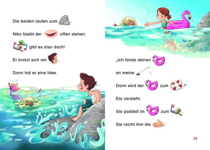 Produktbild Duden Leseprofi – Mit Bildern lesen lernen: Abenteuer mit dem Meermädchen (Deutsch, Anja Kiel, Alexandra Langenbeck, 2022)