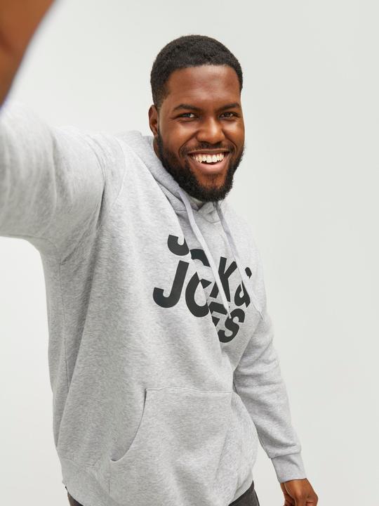 Immagine prodotto Jack & Jones Felpa con cappuccio Basic Logo Plus Size (XL, 3XL)
