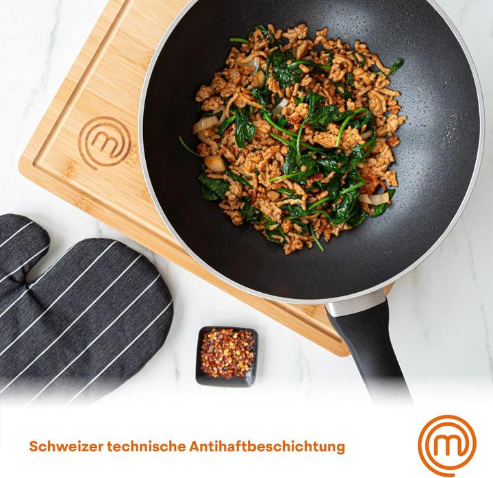 Actual product image Masterchef Wokpfanne (28 cm, Wok, Stainless steel, Aluminium)