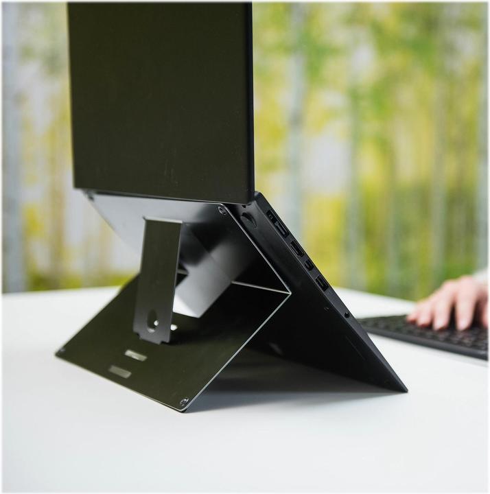 Actual product image R-Go Tools Notebook Stand Riser Attachable Black