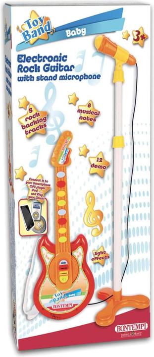 Produktbild No Name Bontempi Baby E-Gitarre mit Mikrofon 19113
