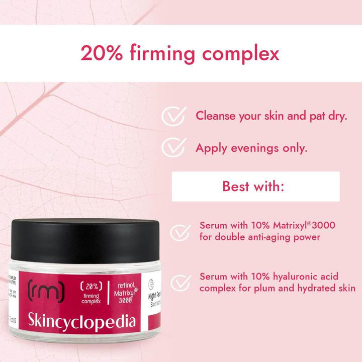 Image du produit Skincyclopedia Crème pour le visage 20% Complexe raffermissant (50 ml, Crème de nuit)