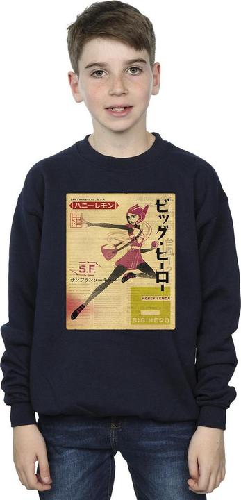 Immagine prodotto Disney Big Hero 6 Baymax Honey Lemon Newspaper Felpa Ragazzi (152, 158)