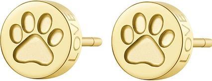 Actual product image Sagapo S'Agapµ - Beautiful gold-plated steel paw earrings CLICK SCK61