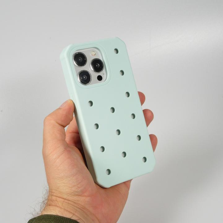 Immagine prodotto PhoneLook Coperchio Coperchio in silicone spesso con fori per adesivi Turchese (Apple iPhone 15 Pro)