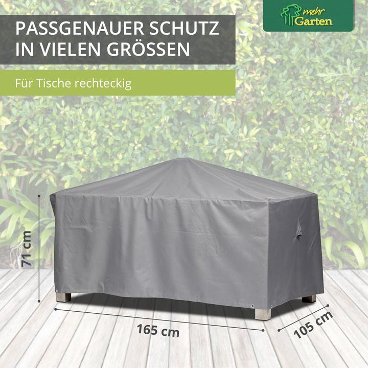 Actual product image Mehr Garten Premium Schutzhülle für Gartentisch Rechteckig