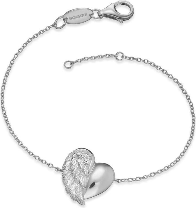 Image du produit Engelsrufer Bracelet ailes de coeur (17.50 cm, Argent 925)