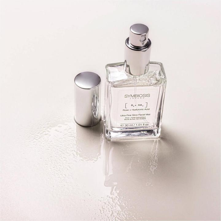 Image du produit Symbiosis Rose + acide hyaluronique) Spray ultra-fin éclat pour le visage (30 ml, Spray visage)