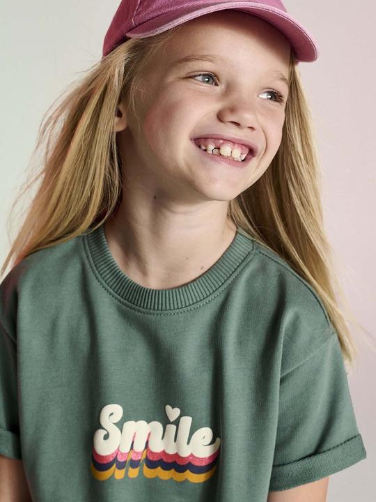 Produktbild Vertbaudet Leichtes Mädchen Sweatkleid mit Aufdruck (146)