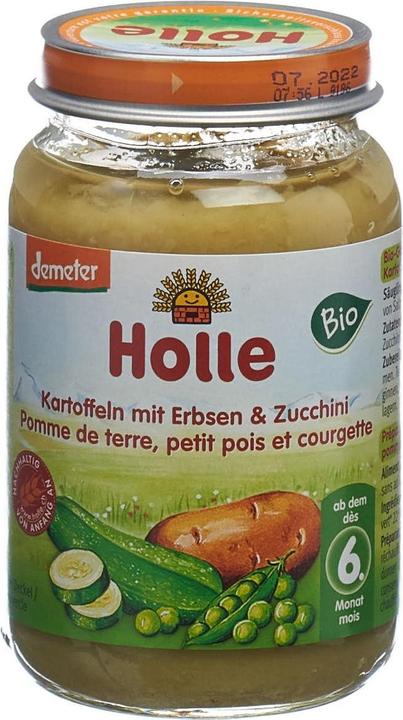 Produktbild Holle Kartoffeln Erbsen und Zucchini (190 g)