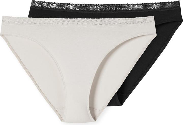 Actual product image Schiesser 2 Pack Cotton Lace Rio Briefs (36, pack of 2)