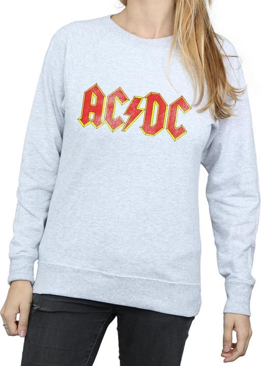 Image du produit AC/DC Sweatshirt en laine chinée à logo en relief Femmes/Ladies (XL)