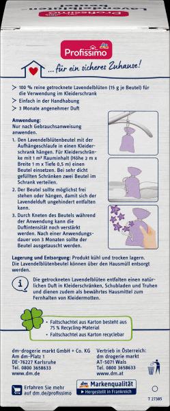 Actual product image dm Profissimo Fragrance sachet lavender flower bag